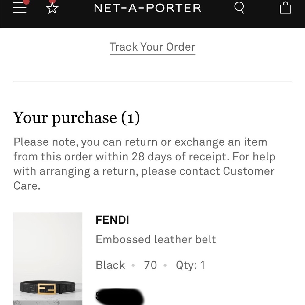 Fendi embossed leather belt black size 70 brand new - Picture 11 of 16